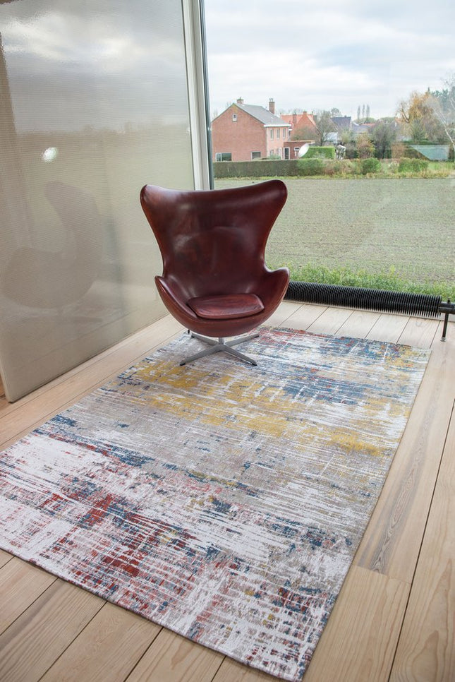 10' White Abstract Runner Rug HomeRoots