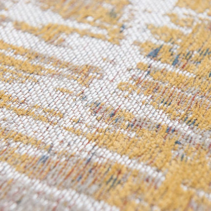 10' White Abstract Runner Rug HomeRoots