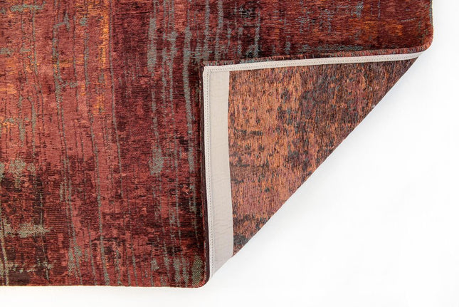 10' Gray And Red Abstract Runner Rug HomeRoots