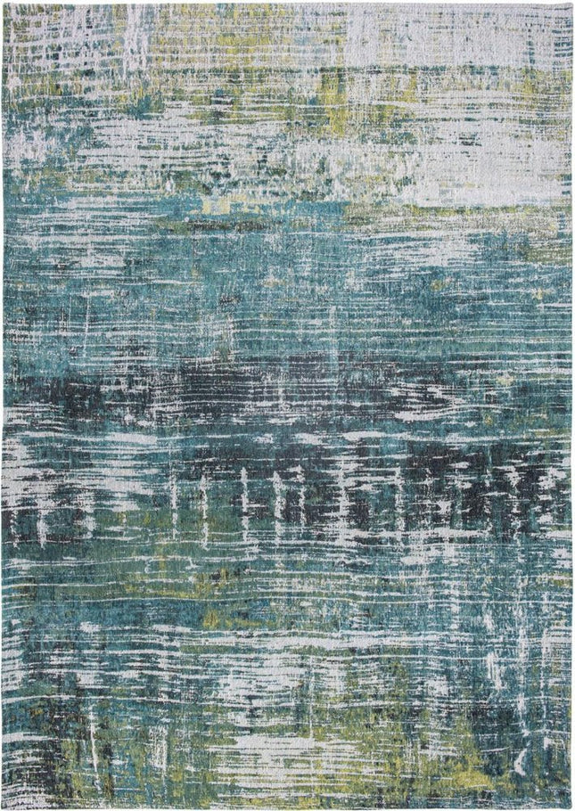 10' Blue And Green Abstract Runner Rug HomeRoots