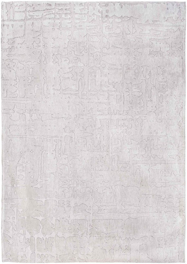 10' White Abstract Runner Rug HomeRoots
