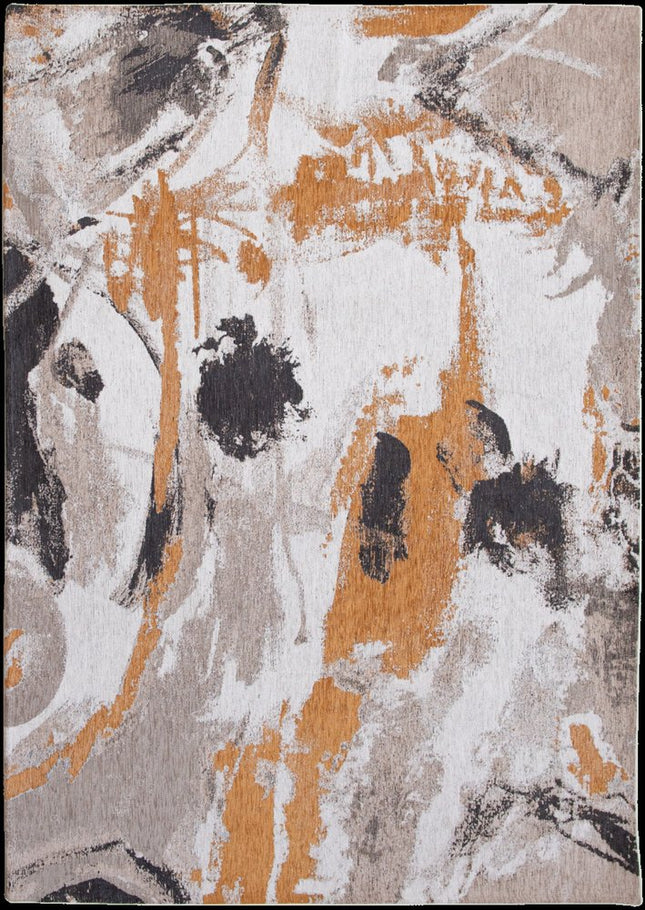 9' X 13' Gray and White Abstract Non Skid Area Rug HomeRoots