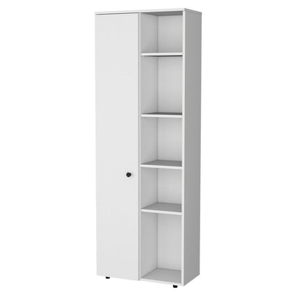 67" White Wood Pantry Or Storage Closet