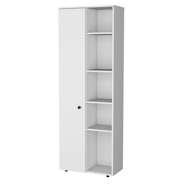 67" White Wood Pantry Or Storage Closet