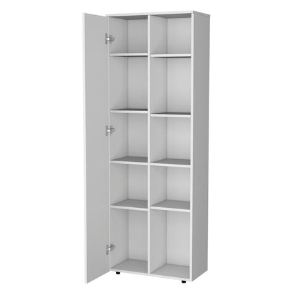 67" White Wood Pantry Or Storage Closet