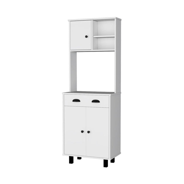 67" White Wood Pantry Or Storage Closet HomeRoots