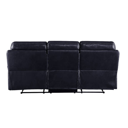 ACME 55370 Aashi Motion Sofa, Navy Leather-Gel Match