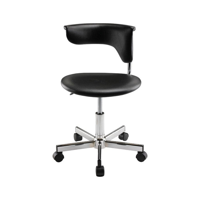 Black and Silver Adjustable Height Swivel Rolling Conference Office Chair HomeRoots
