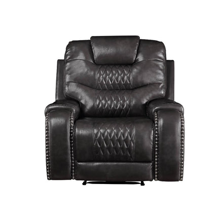 ACME 55412 Braylon Recliner (Motion), Magnetite PU