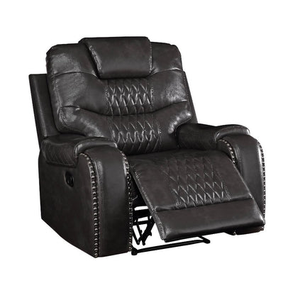 ACME 55412 Braylon Recliner (Motion), Magnetite PU