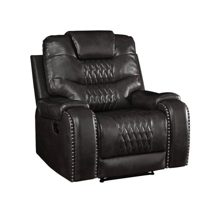 ACME 55412 Braylon Recliner (Motion), Magnetite PU