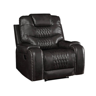 ACME 55412 Braylon Recliner (Motion), Magnetite PU ACME Furniture