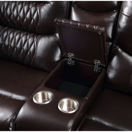 ACME 55415 Braylon Motion Sofa, Brown PU