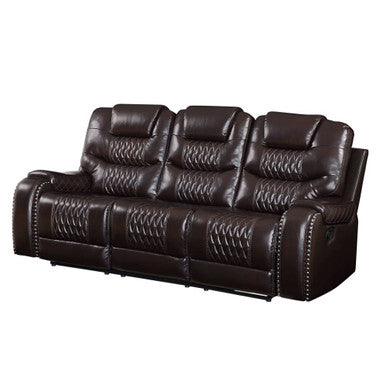 ACME 55415 Braylon Motion Sofa, Brown PU ACME Furniture