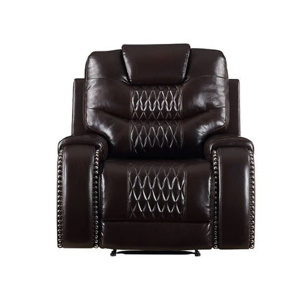 ACME 55417 Braylon Recliner (Motion), Brown PU