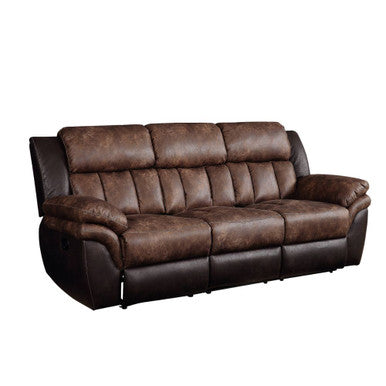 ACME 55425 Jaylen Motion Sofa, Toffee & Espresso Polished Microfiber ACME Furniture