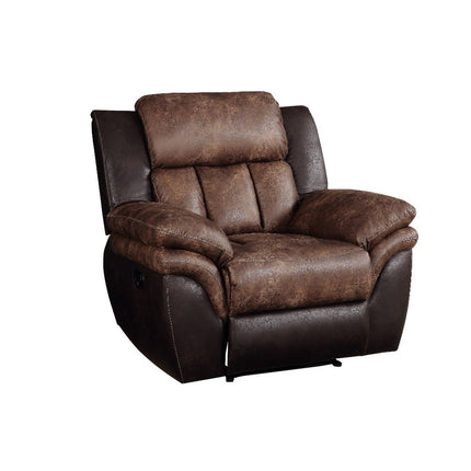 ACME 55427 Jaylen Recliner, Toffee & Espresso Polished Microfiber