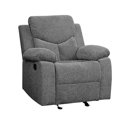 ACME 55442 Kalen Glider Recliner, Gray Chenille