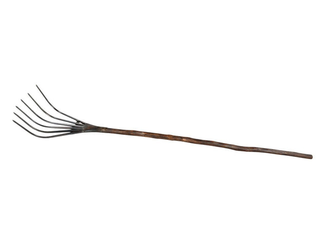 60" Brown and Black Wood and Metal Tabletop Sculpture HomeRoots