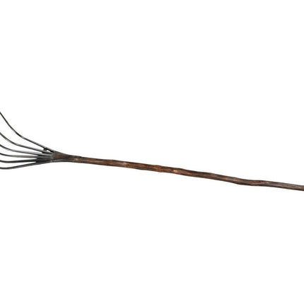 60" Brown And Black Wood And Metal Tabletop Sculpture HomeRoots