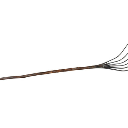 60" Brown And Black Wood And Metal Tabletop Sculpture HomeRoots