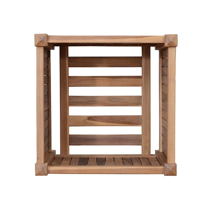 18" Natural Solid Wood Indoor Outdoor Square Planter Box