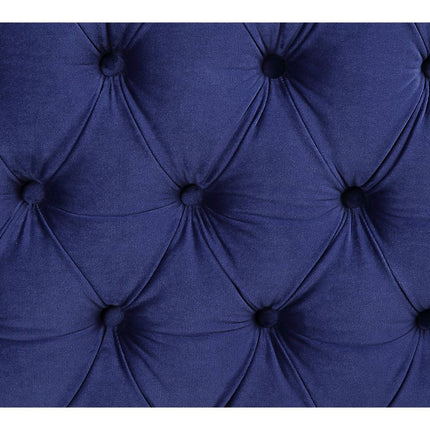 ACME 55490 Sullivan Sectional Sofa, Navy Blue Velvet