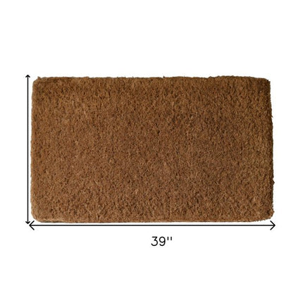24" X 39" Brown Coir Outdoor Door Mat