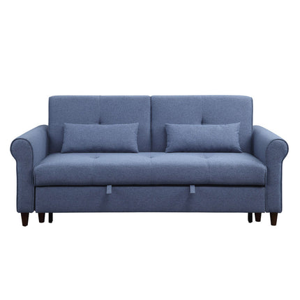 ACME 55565 Nichelle Sleeper Sofa, Blue Fabric
