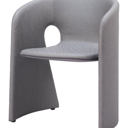 Gray Faux Leather Dining Arm Chair HomeRoots