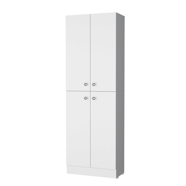 12" White Wood Pantry Or Storage Closet