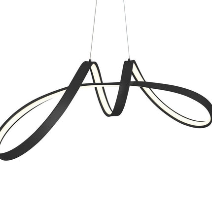 Black Metal LED Dimmable Chandelier HomeRoots