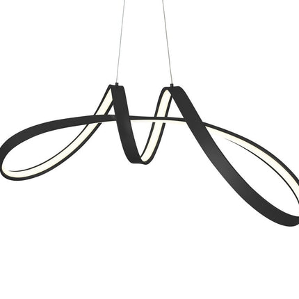 Black Metal LED Dimmable Chandelier HomeRoots
