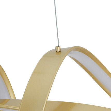 Gold Metal LED Dimmable Smart Enabled Chandelier HomeRoots