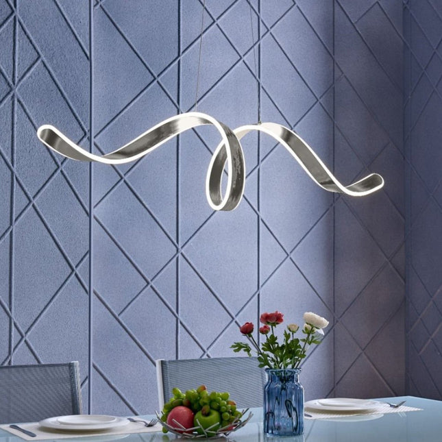 Silver Metal LED Dimmable Smart Enabled Chandelier HomeRoots