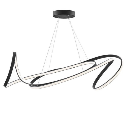 Black Metal LED Dimmable Chandelier HomeRoots