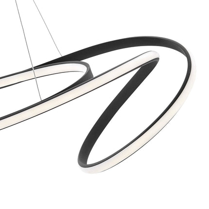 Black Metal LED Dimmable Chandelier HomeRoots