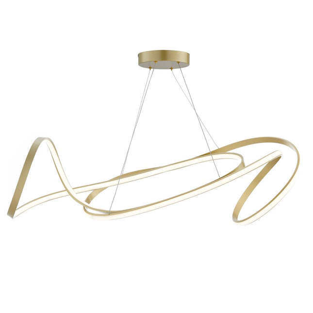 Gold Metal LED Dimmable Smart Enabled Chandelier HomeRoots