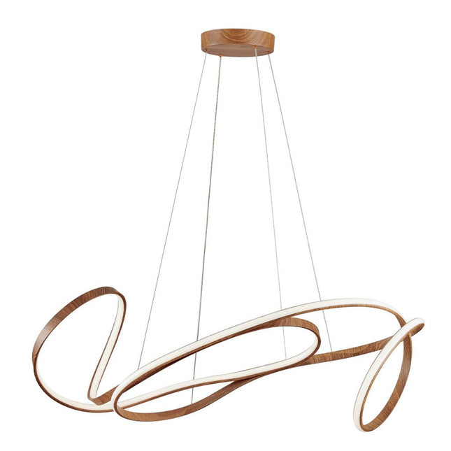 Brown Metal LED Dimmable Chandelier HomeRoots