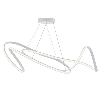 White Metal LED Dimmable Smart Enabled Chandelier HomeRoots