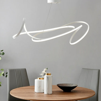 White Metal LED Dimmable Smart Enabled Chandelier HomeRoots