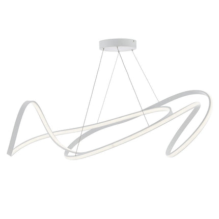 White Metal LED Dimmable Smart Enabled Chandelier HomeRoots