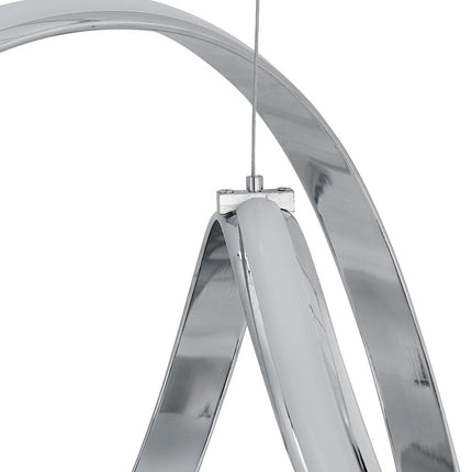 Silver Metal LED Dimmable Chandelier HomeRoots
