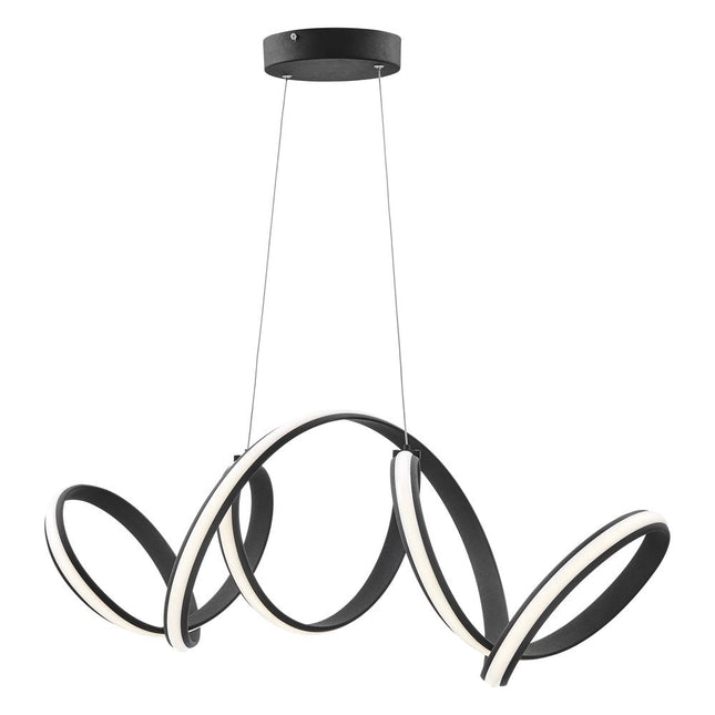 Black Metal LED Dimmable Smart Enabled Chandelier HomeRoots