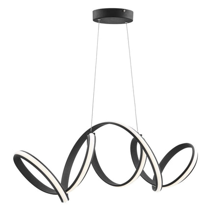 Black Metal LED Dimmable Smart Enabled Chandelier HomeRoots