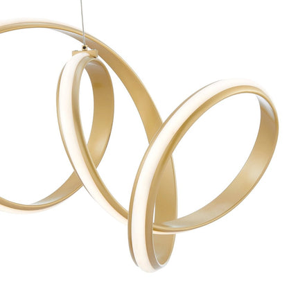 Gold Metal LED Dimmable Chandelier HomeRoots
