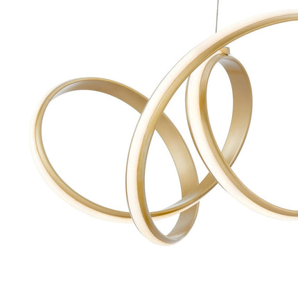 Gold Metal LED Dimmable Chandelier HomeRoots