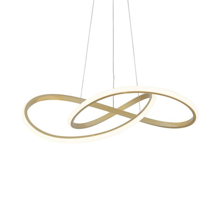 Gold Metal LED Dimmable Chandelier HomeRoots