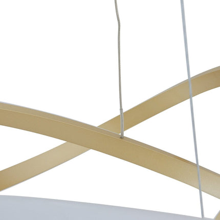 Gold Metal LED Dimmable Chandelier HomeRoots