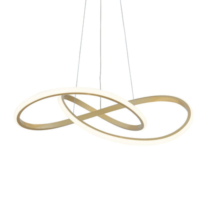 Gold Metal LED Dimmable Chandelier HomeRoots